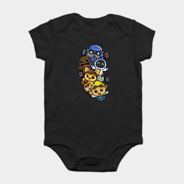 Cutest PlayStation hero's Baby Bodysuit by sullyink